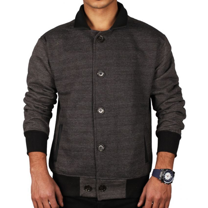 Rexine High Collar Stylish Fleece Jacket price in Pakistan, I Trust